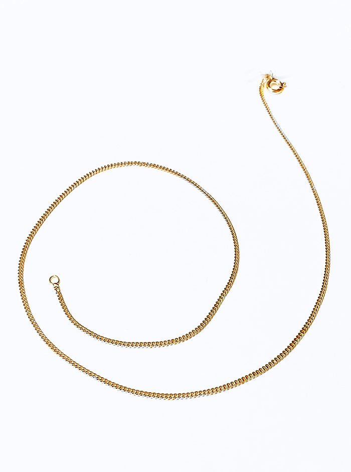 Recycled silver & gold plated chain necklace CLASSY