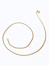 Recycled silver & gold plated chain necklace CLASSY