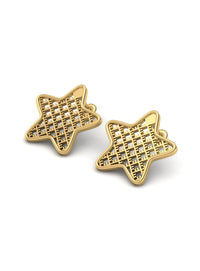 Recycled silver & gold earrings STAR *P