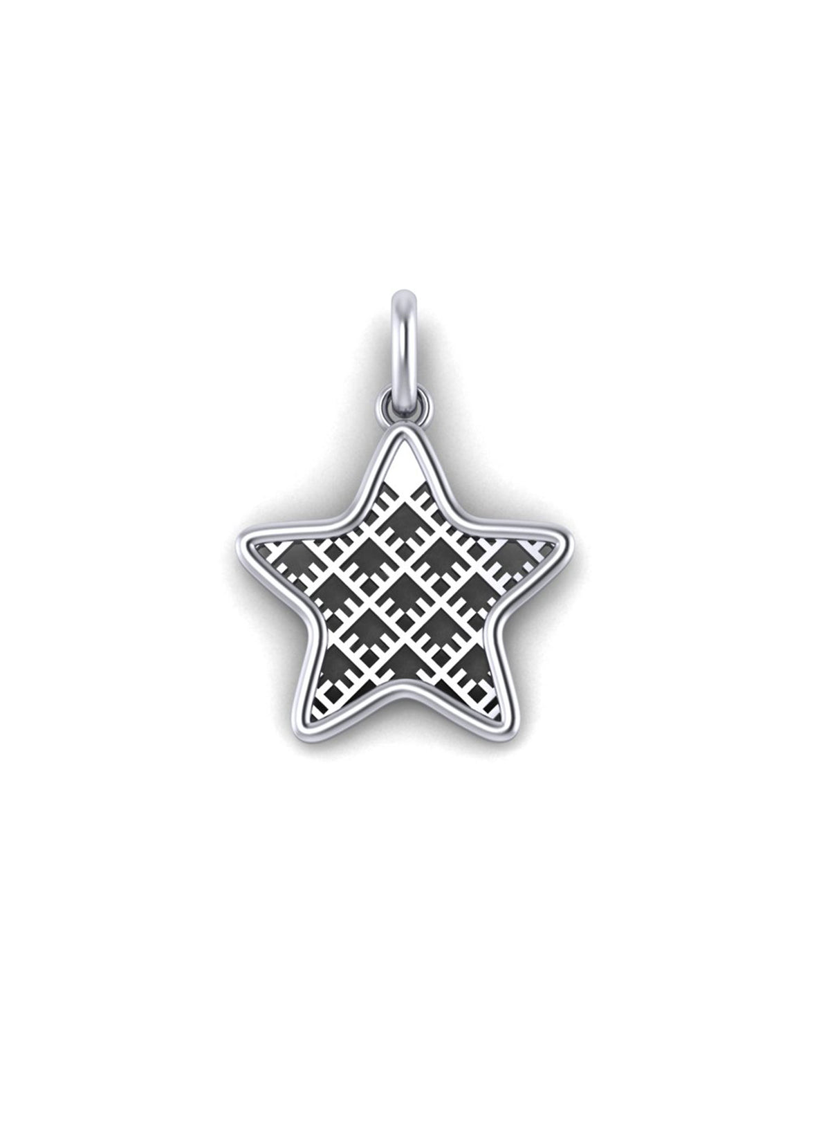 Recycled silver & gold plated pendant MINISTAR *P