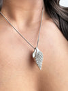 Recycled silver & gold plated 3D shell pendant SPIRA *P