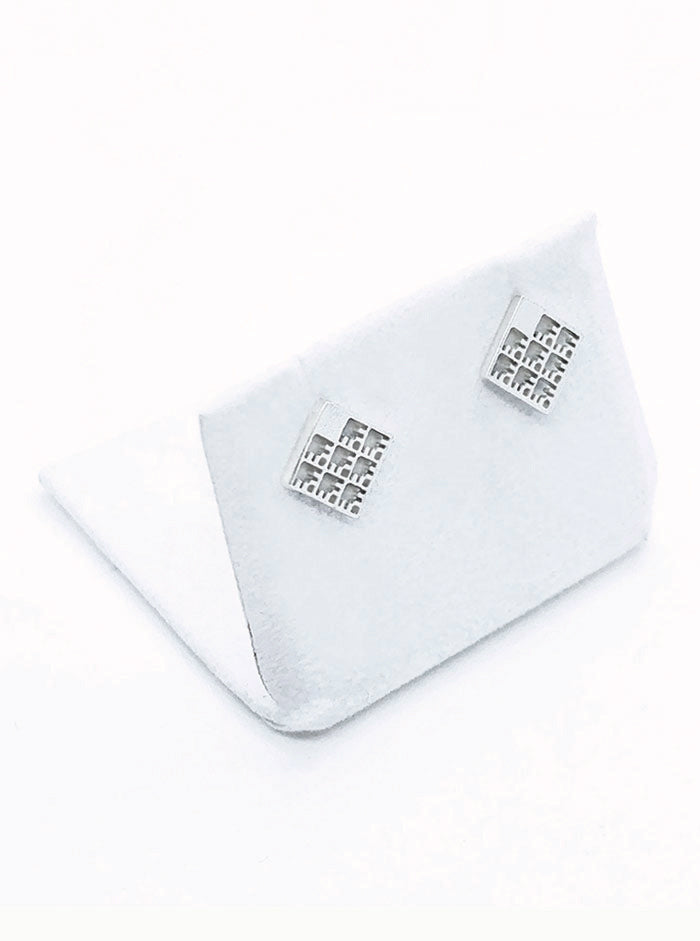 Recycled silver & gold plated earrings NET