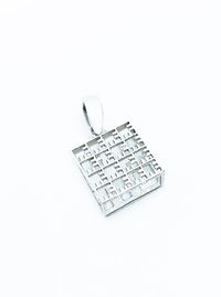 Recycled silver & gold plated pendant 2IN1 *P