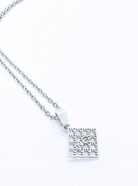 Recycled silver & gold plated pendant NET *P