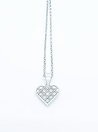 Recycled silver & gold plated pendant HEART *P