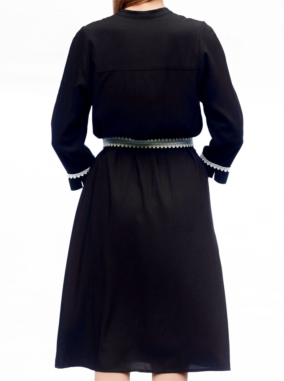 Black bamboo shirt dress SORGO