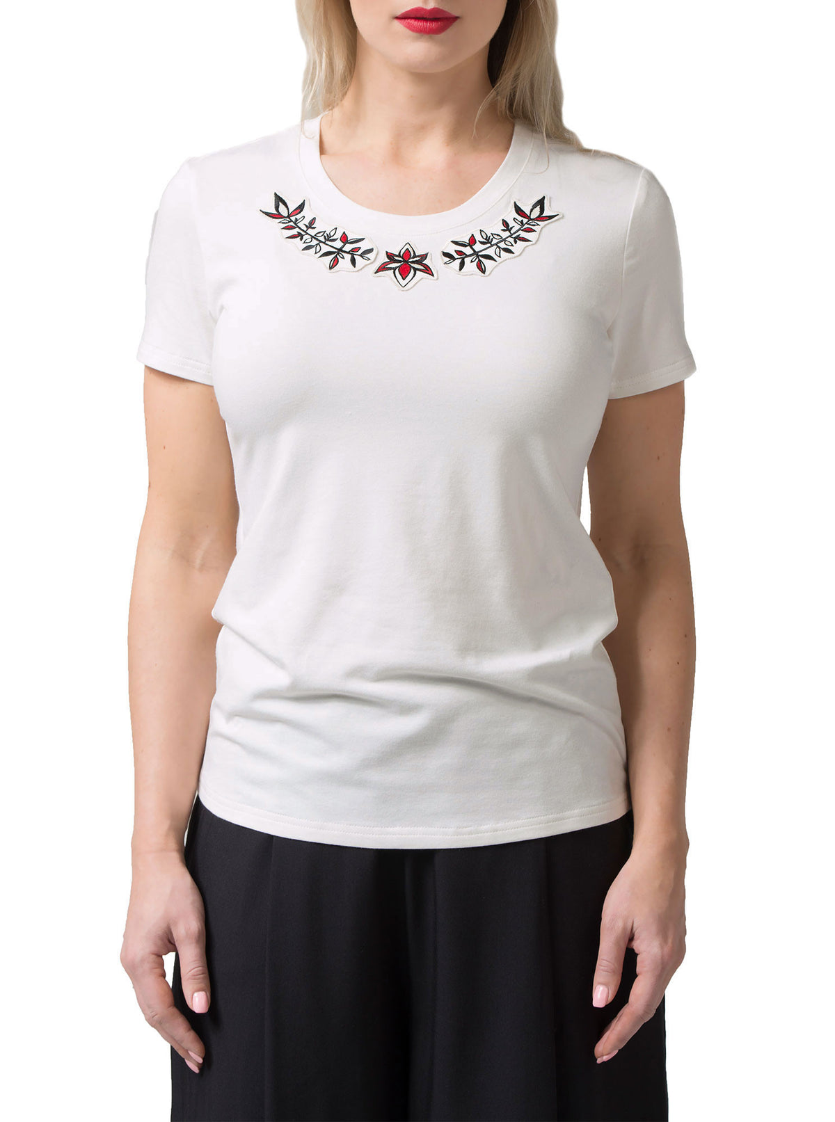 White Organic Blend T-shirt PRIGITTE