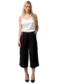 Black Bamboo Culotte Trousers PERIT