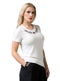 White Organic Blend T-shirt PRIGITTE