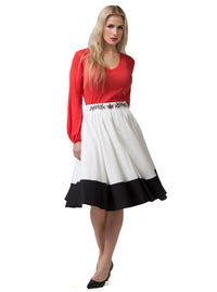 Multi-Color Bamboo Embroidered Skirt SIMONE