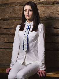 White Organic Cotton Fitted Shirt LAURA