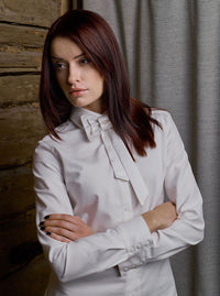 White Organic Cotton Straight Shirt LIISA