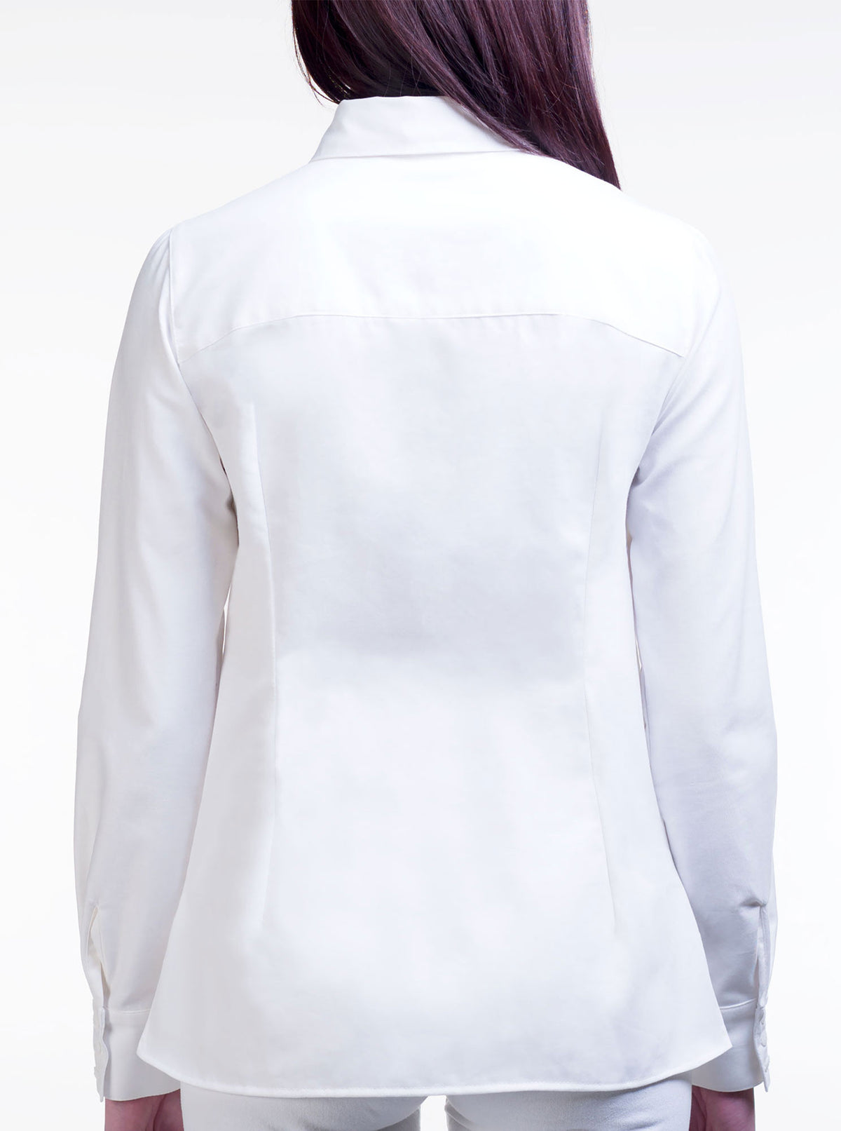 White Organic Cotton Straight Shirt LIISA