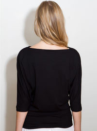 Black Bamboo Blouse TAEVI