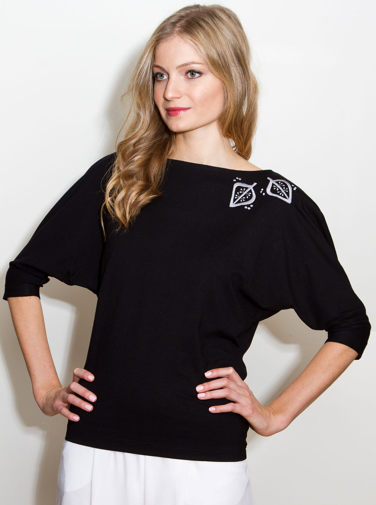 Black Bamboo Blouse TAEVI