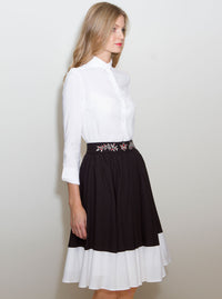 Multi-Color Bamboo Embroidered Skirt SIMONA